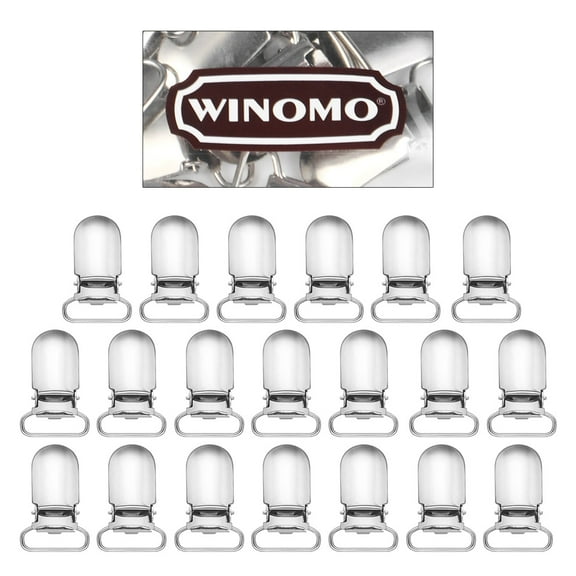 BESTONZON Suspender Clips for Pacifier Bib Clips Diy Projects 20Pcs Silver