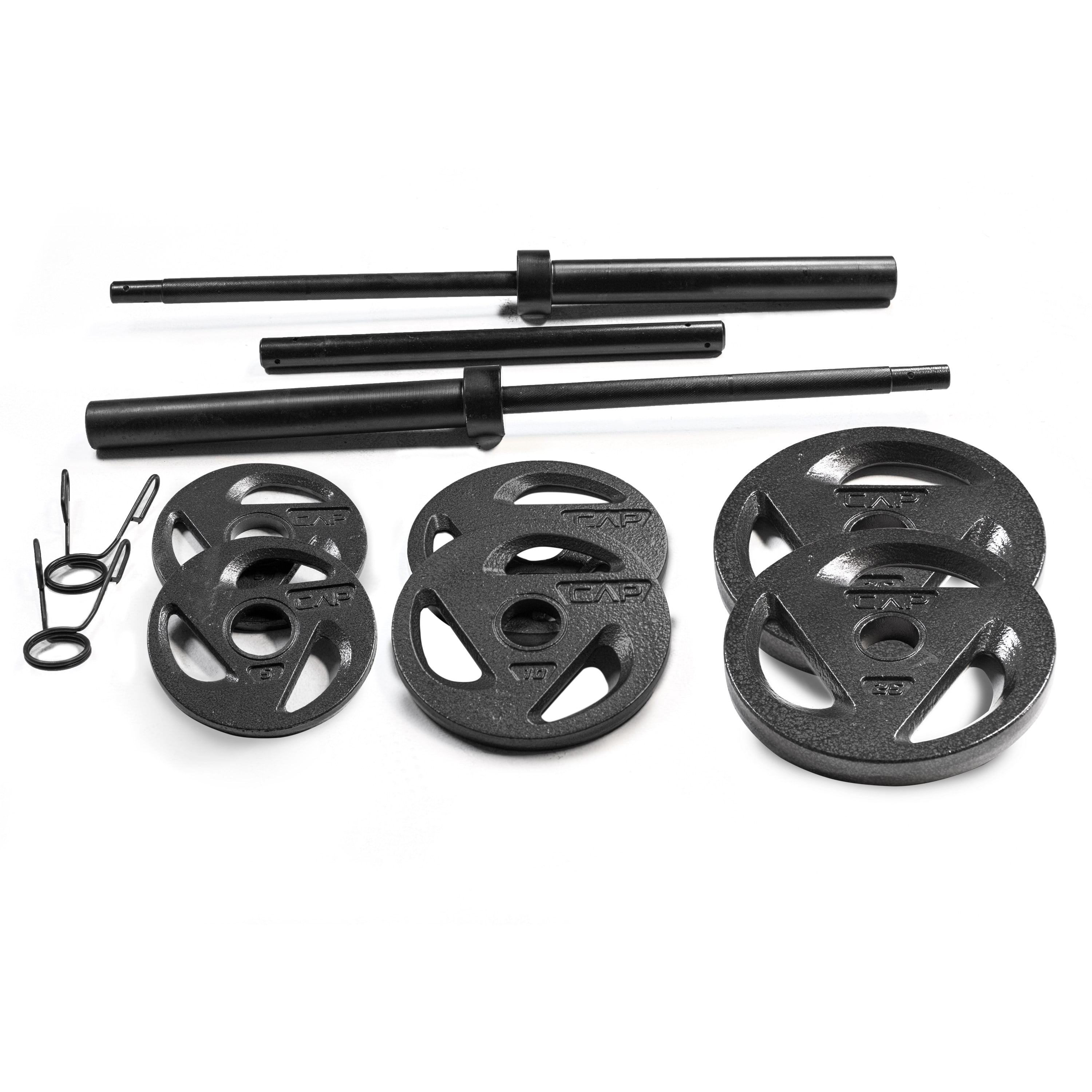 CAP Barbell Olympic Weight Set, 110 lbs. - Walmart.com