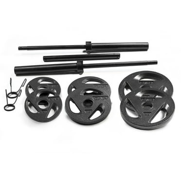 CAP Barbell Olympic Weight Set, 110 lbs.