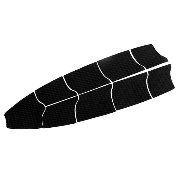 Almohadilla de tracción para tabla de surf - Juego de 9 almohadillas de empuñadura de cubierta completa con almohadilla de Negro Cola Almohadilla de tracción
