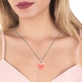 thumbnail image 4 of FENGGHAO Mothers Day Glow In The Dark Love Pendant Necklace Fluorescent Multicolor Stone Look Stainless Steel Chain with Card, 4 of 7