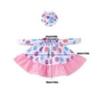 thumbnail image 3 of Easter Porch Goose Outfit, 1 Hat + 1 Dress, Egg Print & Ruffled Hem, Perfect For Easter Decorations, Festive Attire For Display Or Events, 3 of 4