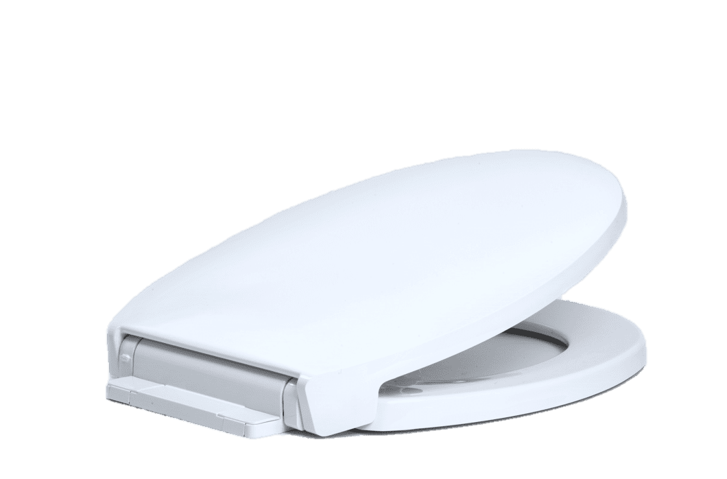 Centoco 1400SC301 Round Plastic Toilet Seat with Safety Close, Crane