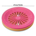 thumbnail image 2 of WHEANG Assiettes en Plastique Rondes Assiettes de Pique-Nique Assiettes à Dessert Perforées Assiettes en Plastique Rondes, 2 of 3