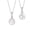 Silver_Small, variant on S.Leaf Sterling Silver Pearl Necklace for Women Gold Plated Double-sided Mother of Pearl Four Leaf Clover Shell Necklace Dainty Pendant Necklaces Gift for Women Her Mother Daughter Bridesmaids