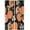 Style-13, variant on Fruit Blackout Curtains Pink Cute Peach Green Leaves Flower Retro Art Print for Girl Bedroom Kitchen Decor Rod Pocket Window Drapes 2 Panels 42x54in