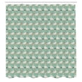 thumbnail image 2 of Ambesonne Goose Shower Curtain, Ladies and Gentlemen Geese, 69"Wx75"L, Seafoam Coconut and Orange, 2 of 4