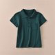 thumbnail image 4 of Odeerbi Camisas de Golf de Niños Niñas Algodón Color Sólido Camisas de Tenis de Manga Corta Uniforme Escolar Con Bolsillo, 4 of 7
