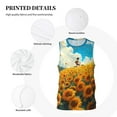 thumbnail image 3 of Sikiie Clear Sky Sunflower Basketball Jersey Reversible Men's Mesh Athletic Sports Shirts Training Practice S-4XL3X-Large, 3 of 6