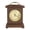 Brown, variant on Vintage Table Mantel Clock with Metal Handle, Retro Roman Numeral Desk Clock Burgundy Brown