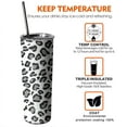 thumbnail image 7 of Leopard Tumbler, Tumbler with Lid and Straw-Leopard, Cheetah Print-Stainless Steel Insulated-Skinny Tumbler for Women Mom Girls Daughter Teenage Girls-Travel Iced Coffee Cup Mug-20 Oz Tumbler, 7 of 7