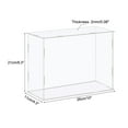 thumbnail image 2 of Uxcell Display Case Box Acrylic Box Transparent Dustproof Protection Showcase 26x11x21cm for Collectibles, 2 of 5
