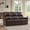 3 Seater - Faux Leather Antique Brown, variant on IPKIG 63" RV Loveseat Recliner Sofa, Manual Double Recliner with Storage Console & 2 Cup Holders for Home Theater Seating, PU Leather Brown