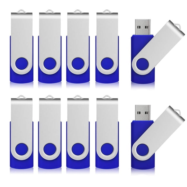 Unidad flash USB Aiibe 16 GB USB 2.0, paquete de 50 unidades, azul