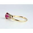 thumbnail image 5 of 925 Yellow Gold Plated Sterling Silver Ruby Gemstone Ring, engagement Gift ring, 5 of 5