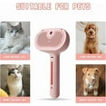 thumbnail image 5 of Spray Cat Brush for Shedding - Water Brush for Cats and Dogs - Pet Hair Removal Comb with Water Tank and Release Button - Pink, 5 of 6