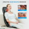 thumbnail image 4 of Snailax Shiatsu Back Massager with heat, Adjustable Height Seat Cushion Massager for Back Neck, Gift, 4 of 8