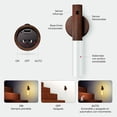 thumbnail image 4 of Set de 3 Lámparas LED con Sensor de Movimiento Lo Necesito Modelo LSM3 | Recargables USB-C | Luz Cálida 2700-3000K | Base Magnética y Adhesiva | Color Madera Nogal, 4 of 5