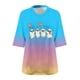 thumbnail image 4 of Heisall Womens T-shirts Halloween Print V-Neck 3/4 Sleeve Loose Plus Size Casual Fashion Daily Wear Tops, 4 of 4
