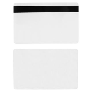 Bulk 1000 Pack - Premium Blank Plastic Gift/Photo ID Badge Cards-  UNPROGRAMMED - CR80 30mil - USA Made - 1/2 Hico Magnetic Stripe -  Printable for PVC ID Printers & Mag Strip Reader/Writers 