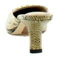 thumbnail image 4 of Sam Edelman Women's Brynne Kitten Heel Mule Tan Python Embossed Leather 6M, 4 of 8