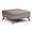Distressed Grey Taupe, variant on Simpli Home Owen Faux Air Leather Square Coffee Table Ottoman in Saddle Brown