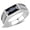 Black Diamond, variant on Men High Polished Stainless Steel Ring with AAA Grade CZ in Clear - Size 12