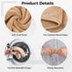 thumbnail image 3 of Toallas faciales DIMEGON de forro polar suave de coral en forma de U, 12 unidades, 3 of 5