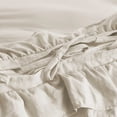 thumbnail image 6 of Tcbosik King Size Duvet Cover Set, 3 Piece Farmhouse Ruffled Bedding Set with 2 Shams, Soft and Breathable Bedding Quilt Cover with Corner Ties and Hidden Zipper Closure, Camel, 6 of 6