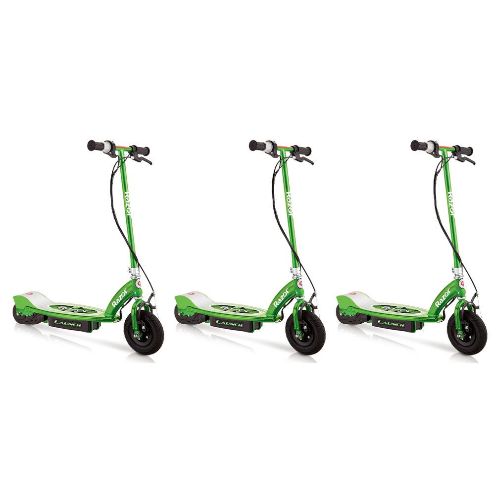 Razor E100 Kids Ride On 24V Motorized Electric Powered Scooters, Green