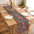 thumbnail image 3 of Roses Valentine's Day Table Runner 48 Inches Long Farmhouse Dress Scarves, Farmhouse Floral Truck Plaid Dining Tablerunner for Coffee Table/Kitchen Island/Party Décor, 13" x 48", 3 of 8