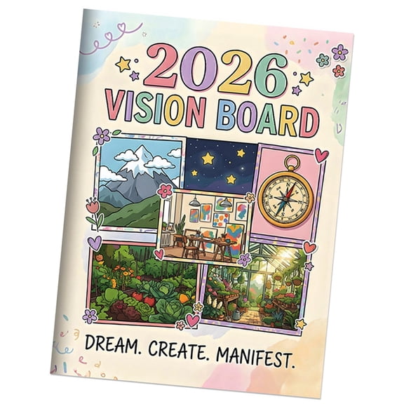 2026 Wishlist Journal Planner Notebook Structured Layout for Annual Objectives