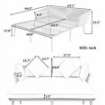 thumbnail image 5 of Outdoor Patio Sunbed with Woven Nylon Rope Backrest with Washable Cushion for Balcony, Poolside, Gray, 5 of 6