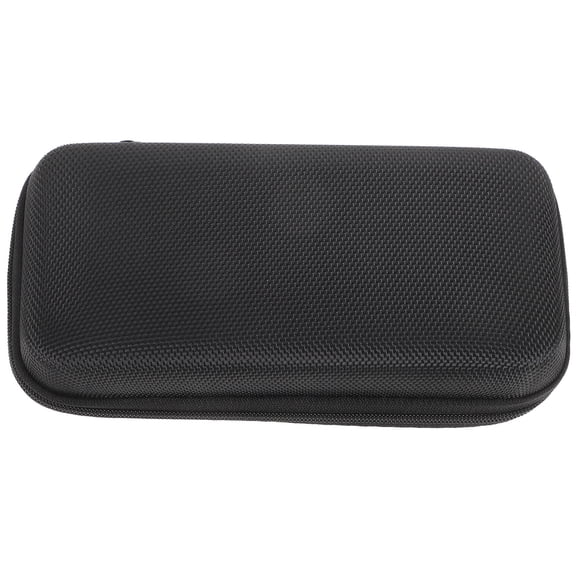 KALLORY Black Microphone Pouch Carry Case with Shockproof Lining and Mesh Pocket for and Storage