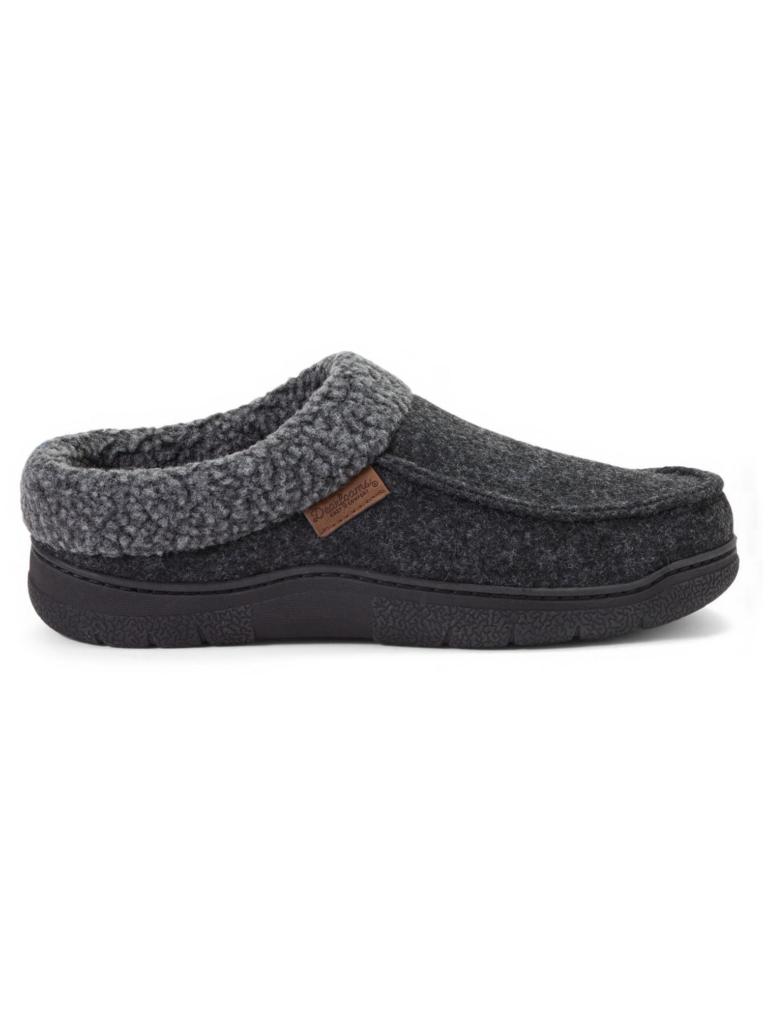 Dearfoams Cozy Comfort Men's Sherpa Moc Toe Clog Slippers