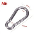 thumbnail image 1 of POINTERTECK 304 Boucle de Serrure à Maillon Rapide Mousqueton à Ressort en Acier Inoxydable, 1 of 6