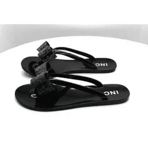 inc madena bow jelly sandals