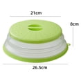 thumbnail image 2 of Ghopy Foldable Microwave Lid with Hook Design Multi-purpose Microwave Sleeve Collapsible Food Plate Cover BPA-Free & Non-Toxic for Kitchen Cooking, 2 of 8