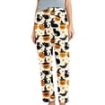 thumbnail image 3 of Axiiglly Halloween Pajama Pants for Women,Plus Size Printed Elastic Waist Wide Leg Sleep Pants,Casual Loose Sleepwear Bottoms Lounge Pants Halloween Gifts S-5XL, 3 of 6