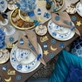 thumbnail image 6 of 200PCS Eid Mubarak Table Confetti, Navy Blue Mosque Lantern Glitter Gold Eid Mubarak Crescent Moon Stars Confetti for Eid Celebrations Party Decorations Ramadan Mubarak Home Decor, 6 of 7