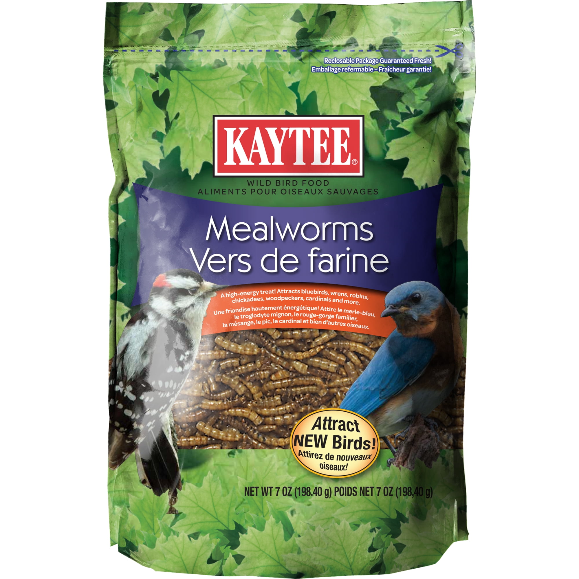 Kaytee Mealworms Bird Food - 7 oz