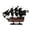 Black, variant on HANDCRAFTED NAUTICAL DÉCOR Wooden Blackbeards Queen Annes Revenge Black Sails Limited Model Pirate Ship 12