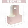 thumbnail image 2 of SENIURIS 2Cup Cardboard Cup Holder, Disposable Drink Carrier for Delivery with Handle, Coffee and Drinks Take Out Cup Carrier. ( Pink，15Pcs), 2 of 6