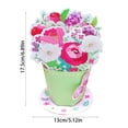 thumbnail image 3 of HKYSANG Pop Up Valentine's Day or Mothers Day Greeting Cards or Birthday Card for Women, Her, Grandma, Sister, Daughter, Friend (Flower Bouquet), 3 of 6