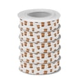thumbnail image 2 of 5 Rolls Christmas Ribbon 1.5 inch Wide Decorative Ribbon for Gift Wrapping and Holiday Decorations Cute Yaks Cow Pattern, 2 of 7