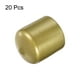 thumbnail image 2 of Uxcell 20pcs Tapas de goma 1 1/8"(28mm) ID Cubierta de tubo redondo de vinilo Protector de rosca dorado, 2 of 5