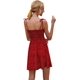 thumbnail image 2 of Vestido corto sin mangas con lunares y hombros descubiertos para mujer Rojo - M Rojo - M Xishao ropa, 2 of 2