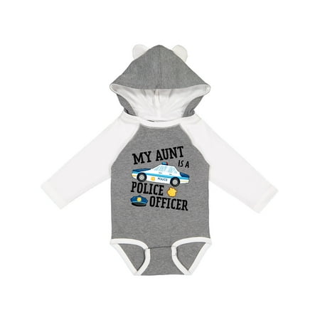 

Inktastic My Aunt is a Police Officer Gift Baby Boy or Baby Girl Long Sleeve Bodysuit