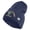 Navy, variant on U.S. Army 75 Ranger Regiment Symbol Embroidered 8 Inch Solid Knit Short Beanie Made in USA - Navy OSFM