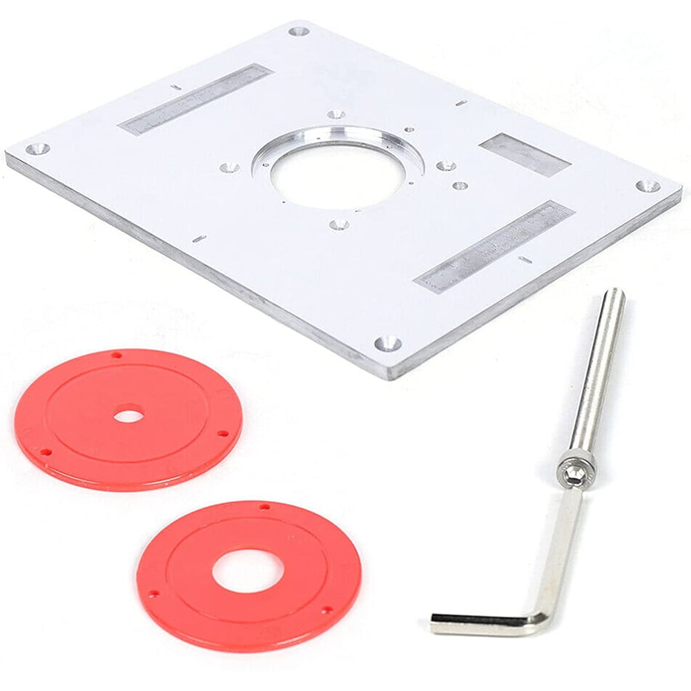 Aluminum Router Table Insert Plate 235x 300x 10mm With Ring For Woodworking Hot Aluminum Router Table Insert Plate 235x 300x 10mm With Ring For Woodworking Hot